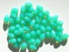 50 8mm Milky Jadeite Opal Drop Beads